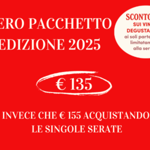 Degusta & Impara: 1a edizione 2025, pacchetto intero