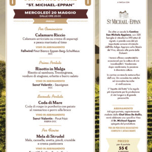 A cena con il produttore – St. Michael-Eppan