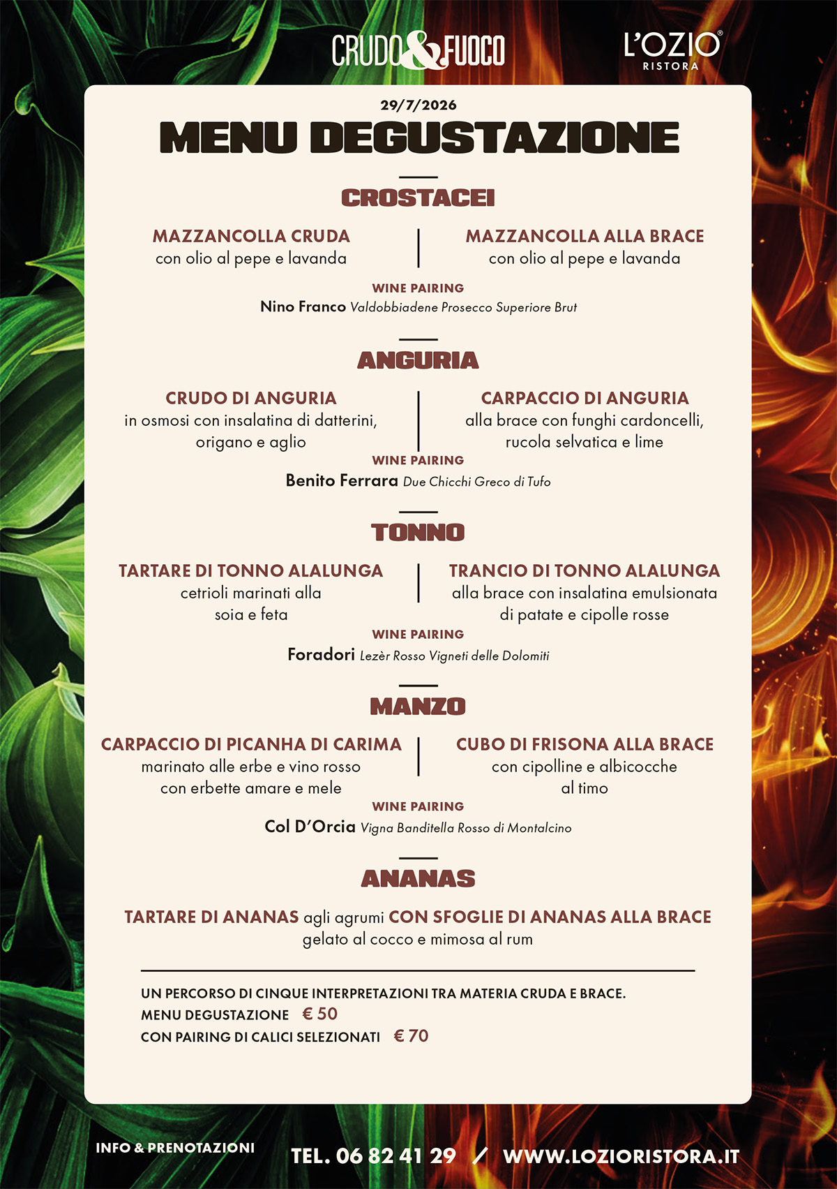 LOZ Crudo e Fuoco Flyer A5-2 Cena Evento Crudo & Fuoco - immagine 1