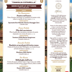 A cena con il produttore – Famiglia Cotarella