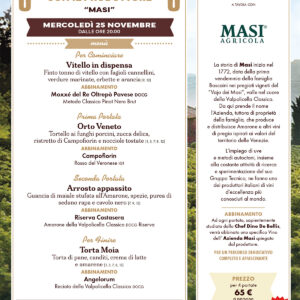 A cena con il produttore – Masi